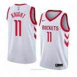 Camiseta Houston Rockets Brandon Knight NO 11 Association 2018 Blanco