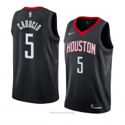 Camiseta Houston Rockets Bruno Caboclo NO 5 Statement 2018 Negro