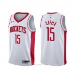 Camiseta Houston Rockets Clint Capela NO 15 Association Blanco