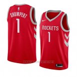 Camiseta Houston Rockets Iman Shumpert NO 1 Icon 2018 Rojo