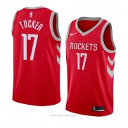 Camiseta Houston Rockets P.j. Tucker NO 17 Icon 2018 Rojo