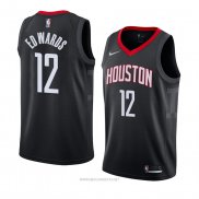 Camiseta Houston Rockets Vincent Edwards NO 12 Statement 2018 Negro