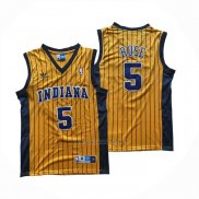 Camiseta Indiana Pacers Jalen Rose NO 5 Amarillo