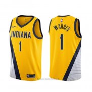 Camiseta Indiana Pacers T.j. Warren NO 1 Ciudad Gris