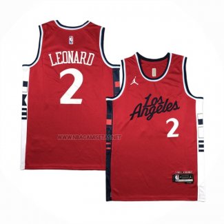 Camiseta Los Angeles Clippers Kawhi Leonard NO 2 Statement 2024-25 Rojo