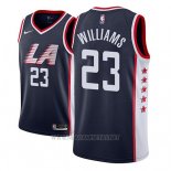 Camiseta Los Angeles Clippers Lou Williams NO 23 Ciudad 2018-19 Azul