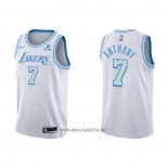 Camiseta Los Angeles Lakers Carmelo Anthony NO 7 Ciudad 2021-22 Blanco