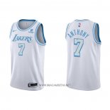 Camiseta Los Angeles Lakers Carmelo Anthony NO 7 Ciudad 2021-22 Blanco