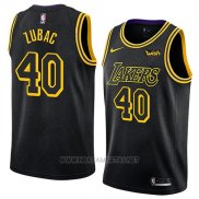 Camiseta Los Angeles Lakers Ivica Zubac NO 40 Ciudad 2018 Negro