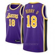 Camiseta Los Angeles Lakers Joel Berry II NO 18 Statement 2018-19 Violeta
