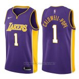 Camiseta Los Angeles Lakers Kentavious Caldwell-Pope NO 1 Statement 2017-18 Violeta