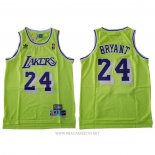Camiseta Los Angeles Lakers Kobe Bryant NO 24 Verde