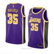 Camiseta Los Angeles Lakers Reggie Bullock NO 35 Statement 2018-19 Violeta