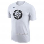 Camiseta Manga Corta Brooklyn Nets Ciudad Edition Blanco
