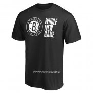 Camiseta Manga Corta Brooklyn Nets Whole New Game Negro