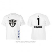 Camiseta Manga Corta Dangelo Russell All Star 2019 Brooklyn Nets Blanco