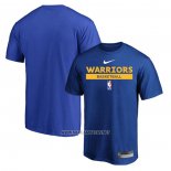 Camiseta Manga Corta Golden State Warriors Practice Performance 2022-23 Azul