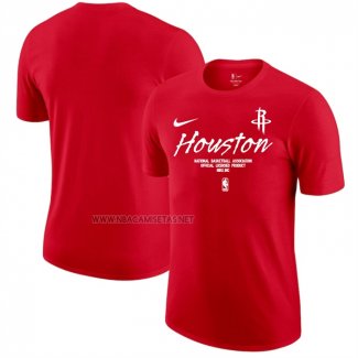 Camiseta Manga Corta Houston Rockets Rojo1