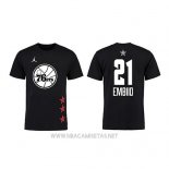 Camiseta Manga Corta Joel Embiid All Star 2019 Philadelphia 76ers Negro