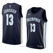 Camiseta Memphis Grizzlies Brice Johnson NO 13 Icon 2017-18 Azul