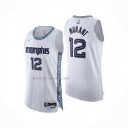 Camiseta Memphis Grizzlies Ja Morant NO 12 Ciudad Authentic 2025-26 Blanco