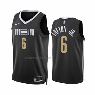 Camiseta Memphis Grizzlies Kenneth Lofton JR. NO 6 Ciudad 2023-24 Negro