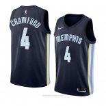 Camiseta Memphis Grizzlies Markel Crawford NO 4 Icon 2018 Azul