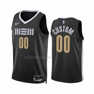 Camiseta Memphis Grizzlies Personalizada Ciudad 2023-24 Negro