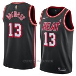 Camiseta Miami Heat Bam Adebayo NO 13 Classic 2018 Negro