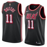 Camiseta Miami Heat Dion Waiters NO 11 Classic 2018 Negro