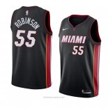 Camiseta Miami Heat Duncan Robinson NO 55 Icon 2018 Negro