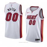 Camiseta Miami Heat Yante Maten NO 00 Association 2018 Blanco