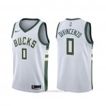 Camiseta Milwaukee Bucks Donte Divincenzo NO 0 Association Blanco