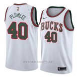 Camiseta Milwaukee Bucks Marshall Plumlee NO 40 Classic 2018 Blanco