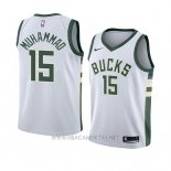 Camiseta Milwaukee Bucks Shabazz Muhammad NO 15 Association 2018 Blanco