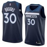Camiseta Minnesota Timberwolves Aaron Brooks NO 30 Icon 2018 Azul