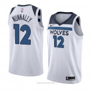 Camiseta Minnesota Timberwolves James Nunnally NO 12 Association 2018 Blanco