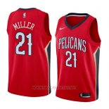 Camiseta New Orleans Pelicans Darius Miller NO 21 Statement 2018 Rojo