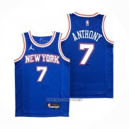 Camiseta New York Knicks Carmelo Anthony NO 7 Statement 2020-21 Azul