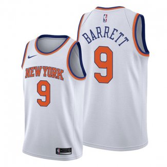 Camiseta New York Knicks R.j. Barrett NO 9 Association 2019-20 Blanco