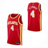 Camiseta Nino Atlanta Hawks Kingston Flemings NO 4 Icon 2026-27 Rojo