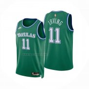 Camiseta Nino Dallas Mavericks Kyrie Irving NO 11 Classic 2025-26 Verde