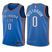 Camiseta Nino Oklahoma City Thunder Russell Westbrook NO 0 Icon 2017-18 Azul