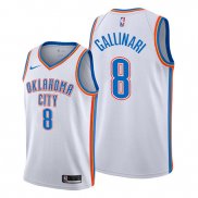 Camiseta Oklahoma City Thunder Danilo Gallinari NO 8 Association Blanco