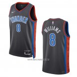 Camiseta Oklahoma City Thunder Jalen Williams NO 8 Ciudad 2022-23 Gris