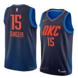 Camiseta Oklahoma City Thunder Kyle Singler NO 15 Statement 2018 Azul