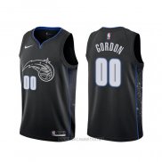 Camiseta Orlando Magic Aaron Gordon NO 00 Ciudad Negro