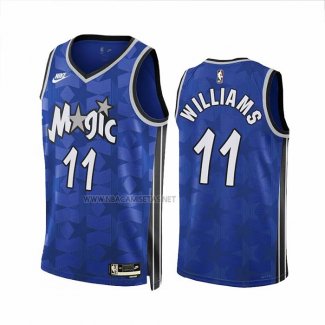 Camiseta Orlando Magic Brandon Williams NO 11 Classic 2023-24 Azul