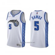 Camiseta Orlando Magic Mo Bamba NO 5 Earned 2020-21 Blanco