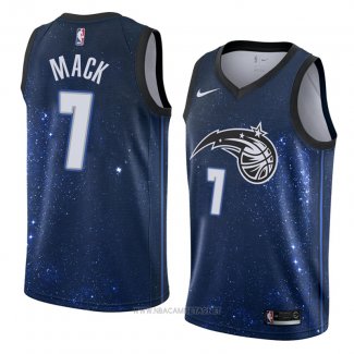 Camiseta Orlando Magic Shelvin Mack NO 7 Ciudad 2018 Azul